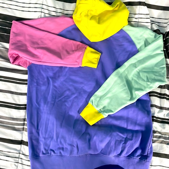 Teddy Fresh Hoodie Sweatshirt Color Multicolor Pullover pristine Large - Picture 3 of 6